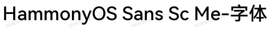 HammonyOS Sans Sc Me字体转换